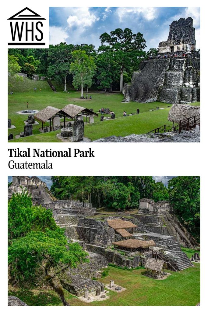 Text: Tikal National Park, Guatemala
Images: Both, re-Columbian Mayan ruins in the middle of a rainforest.