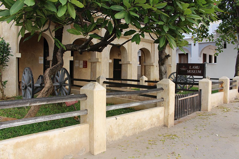 Lamu Museum as seen from the street.