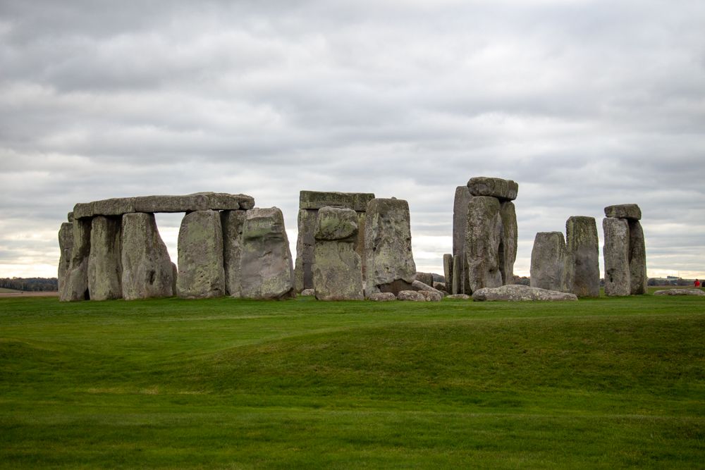 A view of the central stone circle at Stonehenge.