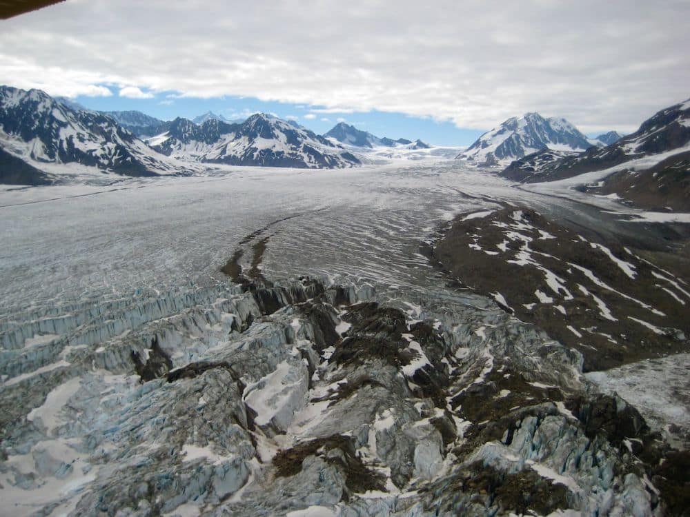View over a glacier.