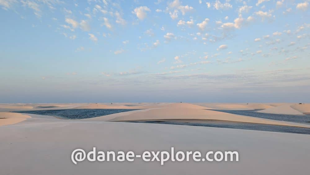 View of dunes into the distance.