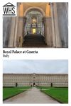Text: Royal Palace at Caserta, Italy. Images: above, the grand staircase; below, a view of the palace.
